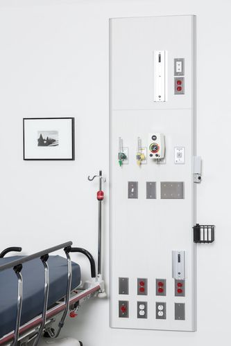 Trave testaletto a muro - FLATWALL 4500 - Modular Services Company - verticale / per reparto di terapia intensiva