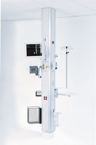 Colonnina di distribuzione a soffitto - Modular Services Company - per terapia intensiva / con ripiani / con colonne