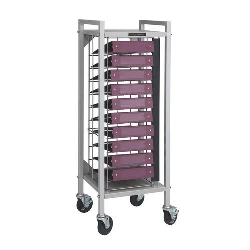 Carrello medico - 38 series - Carstens - per cartelle cliniche / di trasporto / di stoccaggio