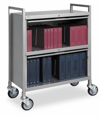 Carrello medico - PrivacyLine™ - Carstens - per cartelle cliniche / di trasferimento / di stoccaggio