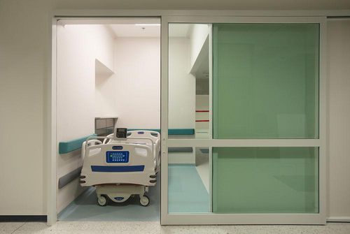 Porta scorrevole - Profiler®-ICU - Horton Doors - di protezione / per ospedale / per terapia intensiva