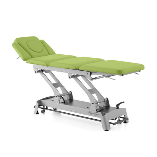 Lettino da massaggio elettrico - Theraspace X6 - Meden-Inmed - su rotelle / con braccioli / a 4 sezioni