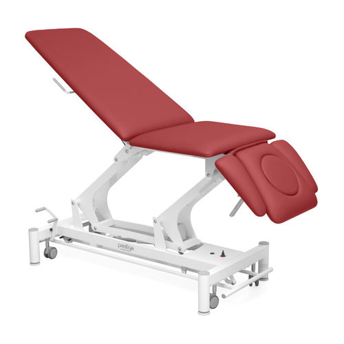 Lettino da massaggio meccanico - Prestige M-S5 - Meden-Inmed - su rotelle / con schienale ad altezza regolabile / con poggiatesta