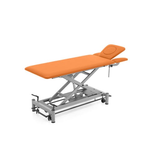Lettino da massaggio idraulico - Safari Puma S4 - Meden-Inmed - su rotelle / con braccioli / con schienale ad altezza regolabile