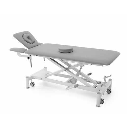 Lettino da massaggio idraulico - SAFARI PUMA S4 - Meden-Inmed - su rotelle / con braccioli / con schienale ad altezza regolabile