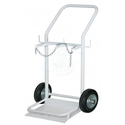 Carrello portabombole di gas - ART014AB - Carmeccanica S.r.l. - ospedaliero / di trasporto / 2 bombole