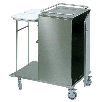 Carrello portabiancheria ospedaliero - ARTOSF003 - Carmeccanica S.r.l. - da trasporto / 1 porta / 2 sacchi