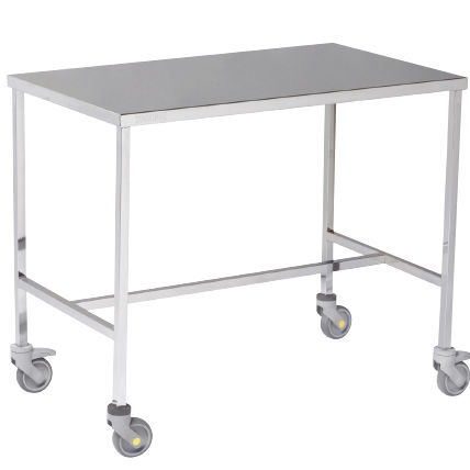 Carrello per sala operatoria - TABLE À INSTRUMENTS INOX - Socommed  - per strumenti / mobile / ad altezza regolabile