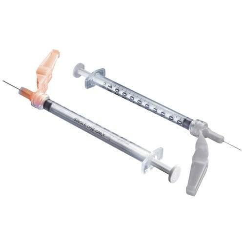 Siringa ipodermica - 412 series - Smiths Medical Surgivet - 1 ml / di sicurezza / con ago fisso