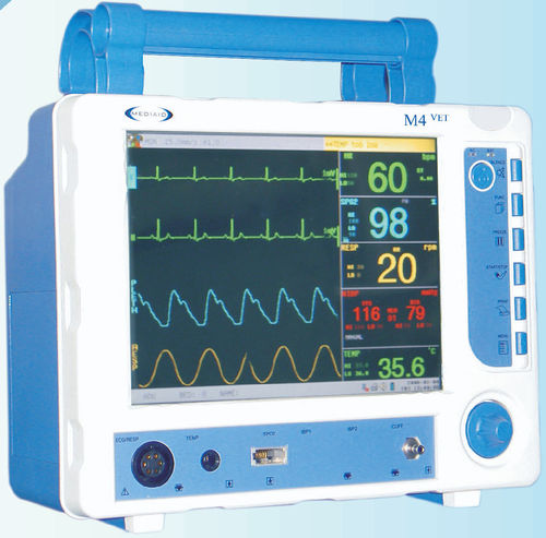 Monitor multiparametrico portatile - M4VET - Mediaid Inc. - ECG / TEMP / RESP
