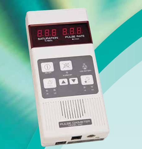 Pulsossimetro palmare - 300 - Mediaid Inc. - medico / a batteria / con sensore separato