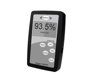 Analizzatore di ossigeno - OX200 - Mediaid Inc. - per dispositivi medici / in continuo / portatile