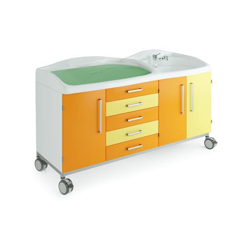 Tavolo per bebè - PD013 - Mis Medical - rettangolare / pediatrico / ad altezza regolabile