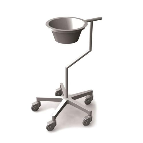 Porta-catino con rotelle - ABO41 - Mis Medical - in acciaio inossidabile