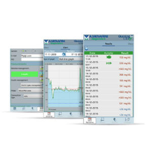 Applicazione iOS medica - GlucoLog Mobile  - Menarini Diagnostics - di gestione dati dei pazienti