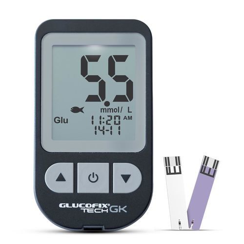 Glucometro GOD - GLUCOFIX TECH GK - Menarini Diagnostics - con glucosidasi / elettrochimico / chetonemia