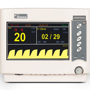 Monitor multiparametrico portatile - Capnotrace - Nasan Medical Electronics - di frequenza respiratoria / per capnografia / per terapia intensiva