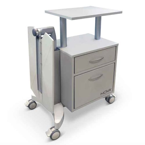 Comodino con rotelle - Merivaara NOVA - Lojer - con tavolino servitore integrato / con cassetti / con blocco