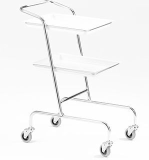 Carrello medico - 255 - Lojer - per strumenti / di trasporto / di servizio