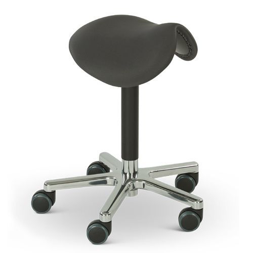 Sgabello per struttura sanitaria - CH1100S - Lojer - ad altezza regolabile / con rotelle / a forma di sella