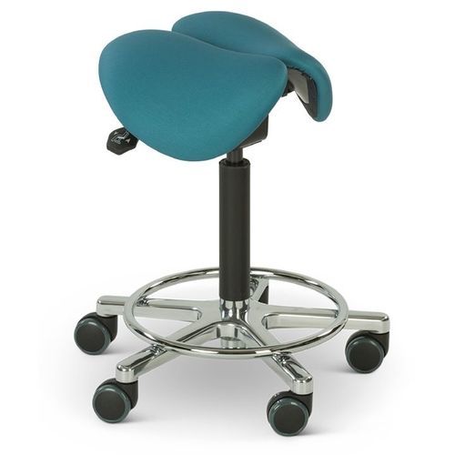 Sgabello per struttura sanitaria - CH1300 - Lojer - ad altezza regolabile / con rotelle / a forma di sella