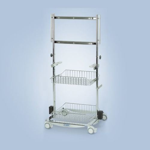 Carrello per accessori da tavolo operatorio - OA3010 - Lojer - con cestello / mobile / compatto
