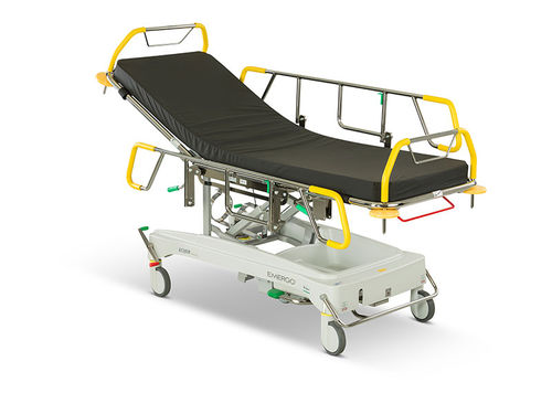 Barella con carrello passamalati - Merivaara Emergo - Lojer - di trasferimento / di emergenza / per convalescenza
