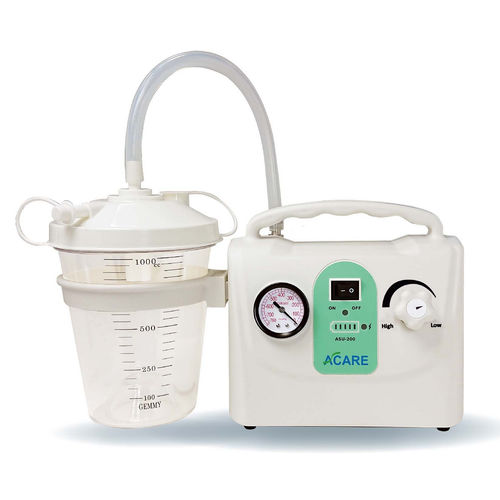 Aspiratore di muco pneumatico - ASU-200 - Acare - per situazioni di emergenza a bordo / per pronto soccorso / portatile