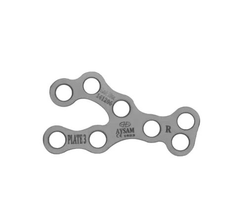 Placca di compressione per calcagno - A597 series - Aysam Orthopaedics - bloccata / in metallo