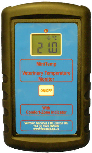Monitor portatile per paziente - MiniTemp - Vetronic Services - di temperatura / veterinario / con connessione wireless