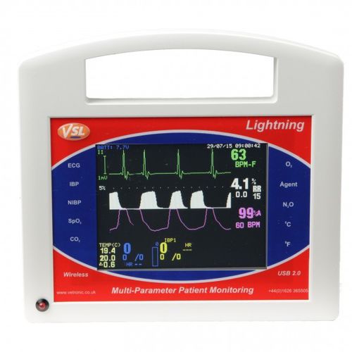 Monitor multiparametrico veterinario - Lightning  - Vetronic Services - portatile / ECG / di temperatura