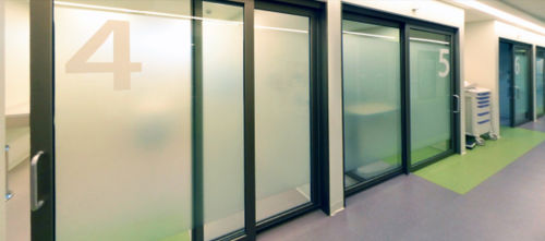 Porta per ospedale - IS-550 - Grupsa - per terapia intensiva / scorrevole / telescopica