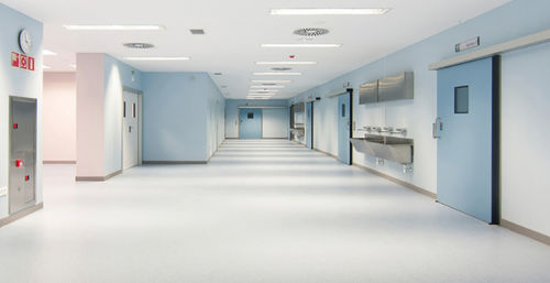 Porta di protezione - HS-201 - Grupsa - per ospedale / per sala operatoria / scorrevole