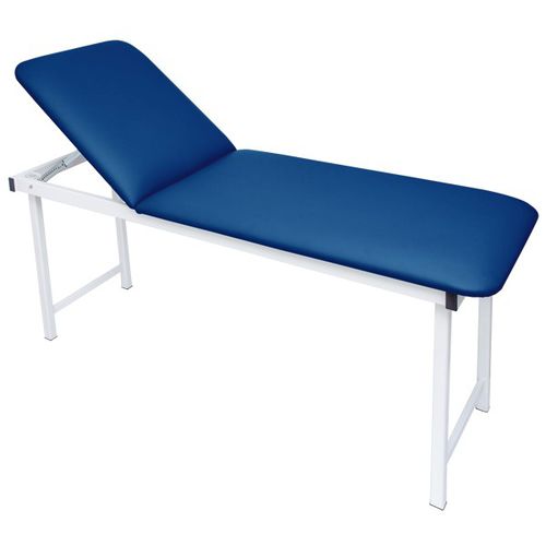 Lettino da visita manuale - AMC 1000 - Athlegen - a 2 sezioni / blu / grigio