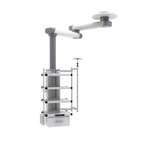Braccio di distribuzione a soffitto - LISSA heavy - Sostel - per terapia intensiva / per anestesia / per sala operatoria