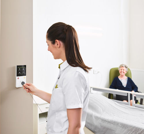 Sistema di chiamata infermiera telefonico - AQURA Essentials - Sostel - medico / per residenza sanitaria assistenziale