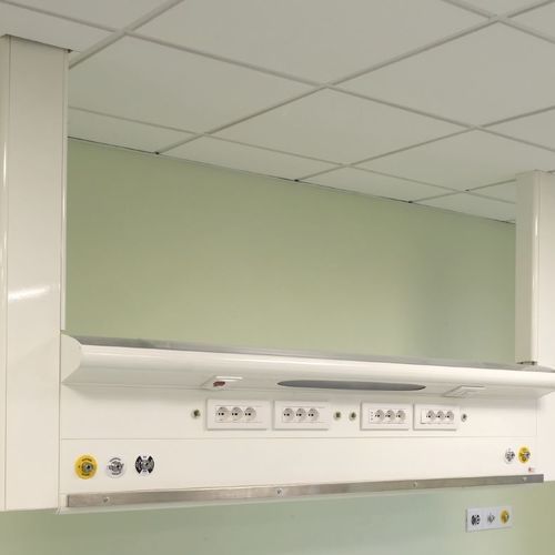 Trave tecnica a soffitto - Kabel - Sostel - per terapia intensiva / 2 bracci