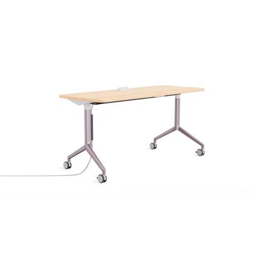 Tavolo da lavoro - Groupwork - Nurture - Steelcase - rettangolare / su rotelle / pieghevole