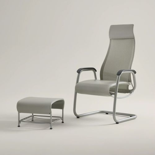 Poltrona da riposo ergonomica - Cura - Nurture - Steelcase - manuale / con poggiagambe