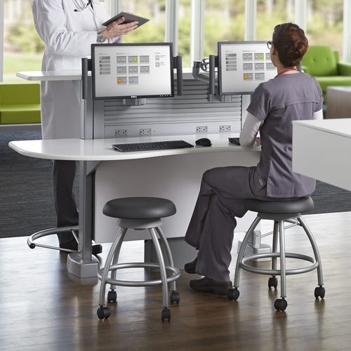 Workstation medica - Sync - Nurture - Steelcase - modulare