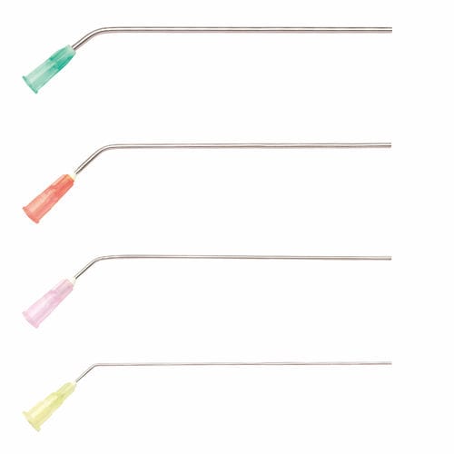 Cannula per aspirazione auricolare - 74-12 series - Network Medical - curva / monouso
