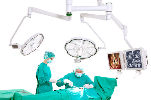 Braccio di supporto per monitor - S12 - ConVida Healthcare & Systems - per sala operatoria / a soffitto