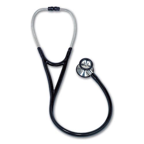 Stetoscopio cardiologico - 2730 - W.A. Baum - a padiglione doppio / in acciaio inossidabile