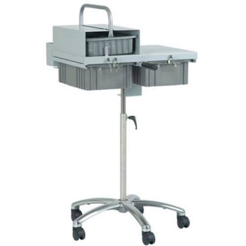 Carrello di stoccaggio - 12K-JL - Med-Care Manufacturing - con cassetti / ad altezza regolabile