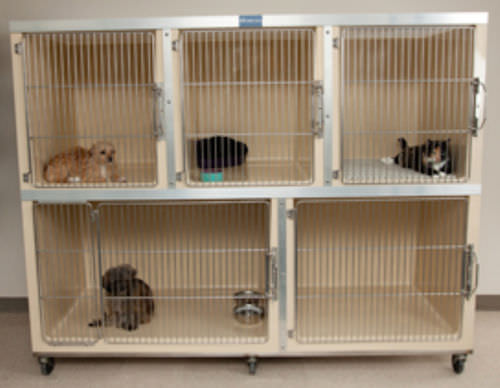 Gabbia veterinaria modulare - Quiet Cottages™ - Mason - 5 scomparti / in fibra di vetro