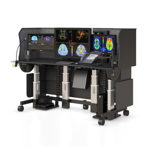 Workstation medica - WS8434_B_W/O_EC - AFC Industries - per radiologia / ad altezza regolabile / mobile