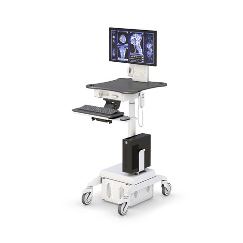 Carrello informatico ad altezza regolabile - 772737 - AFC Industries - con cassetti