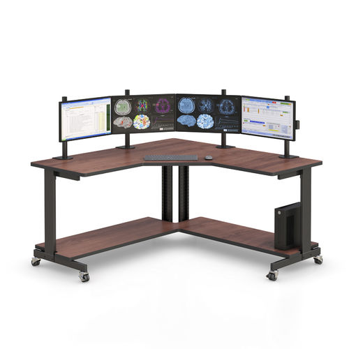 Workstation medica - Corner Smart Cart - AFC Industries - mobile