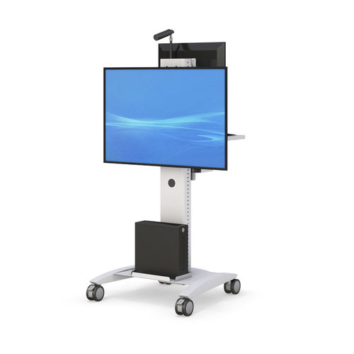 Braccio di supporto ad altezza regolabile - XLCD PLASMA CART - AFC Industries - per monitor / medico / mobile