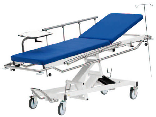 Barella con carrello di emergenza - CC.20.000H - Orla Equipamientos Clínicos - per traumatologia / idraulica / ad altezza regolabile